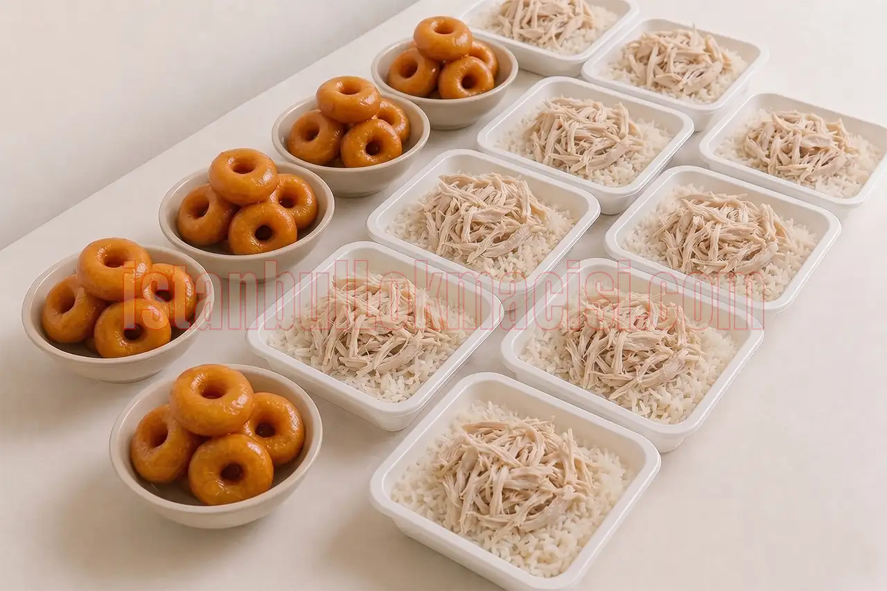 Mevlüt pilavı, tavuklu pilav, istanbul pilavcı, hayır pilav dağıtımı